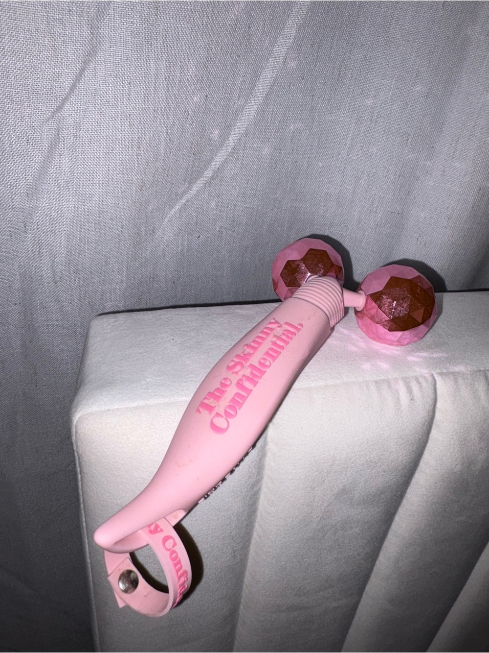 Pink Dual-Roller Facial Massager by The Skinny Confidential